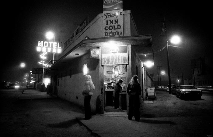 A December Night at the Triangle Bar, Fresno Ca.
