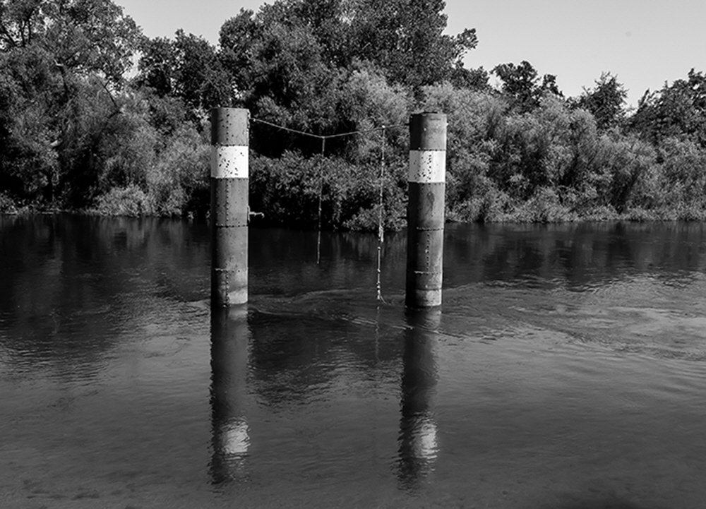 
Remnants of the past, pilings from the old bridge at Reedley Beach destroyed during a flood, are now used only for recreation.
