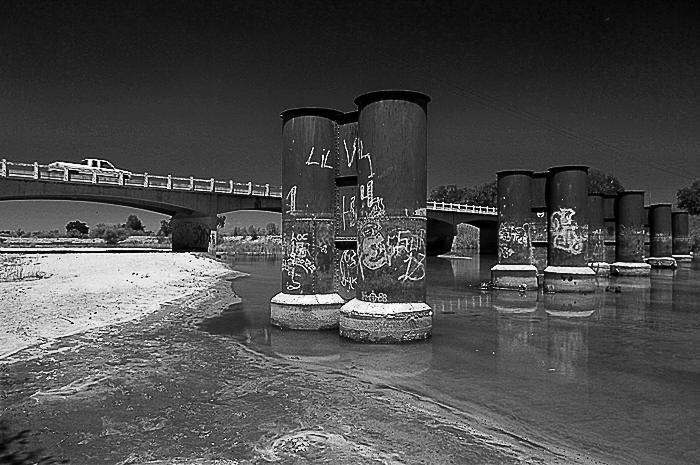 Old Bridge Footings and Graffiti