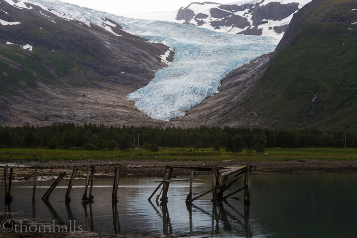 glacier with dock