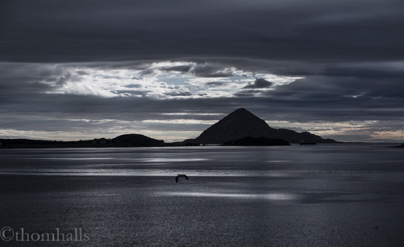 Midnight Sun on the island of Bolga